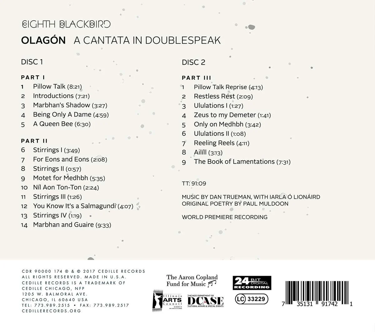Trueman: Olagon - A Cantata in Doublespeak / Eighth Blackbird - Image 2