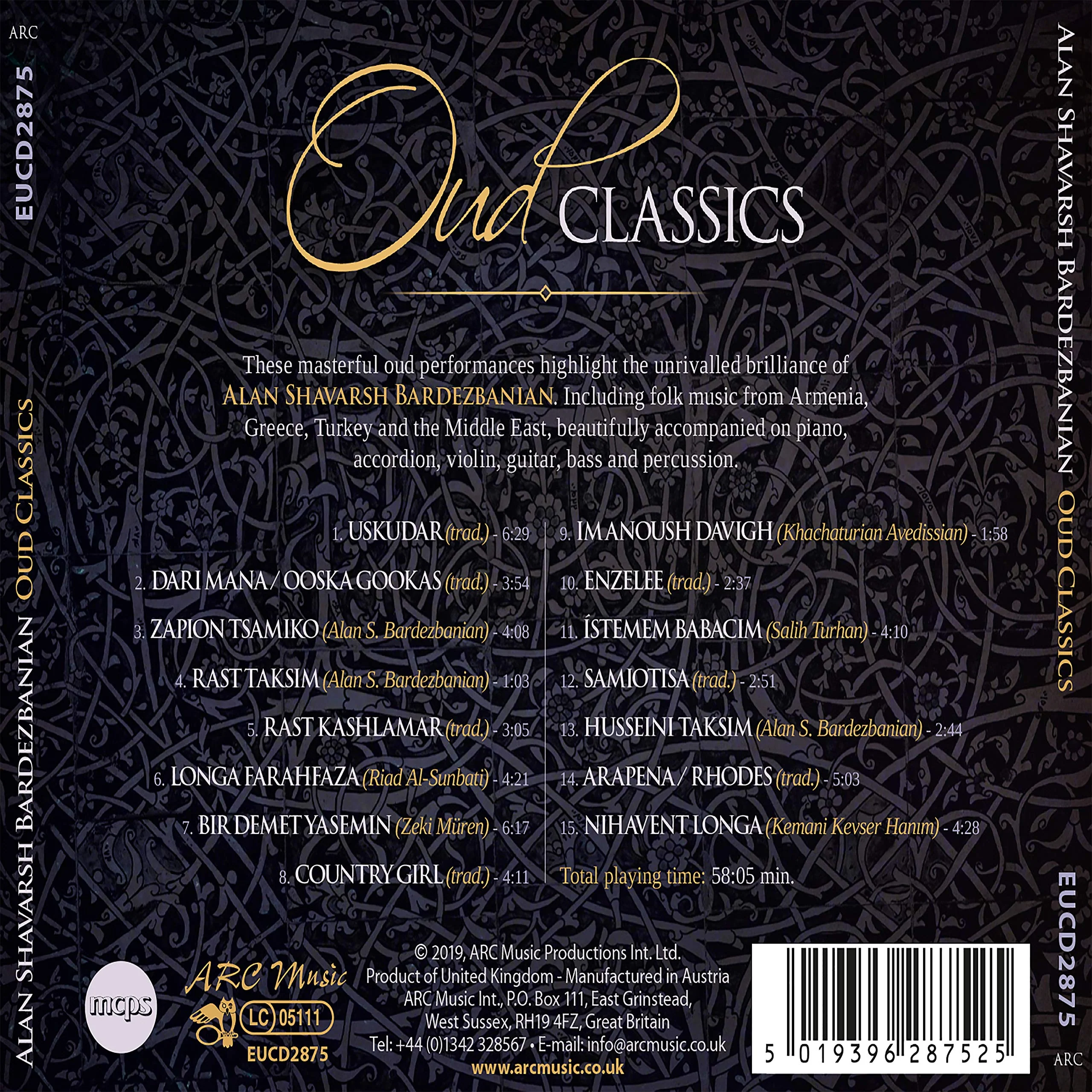 Oud Classics from Armenia, The Balkans & Middle East / Alan Shavarsh Bardezbanian - Image 2