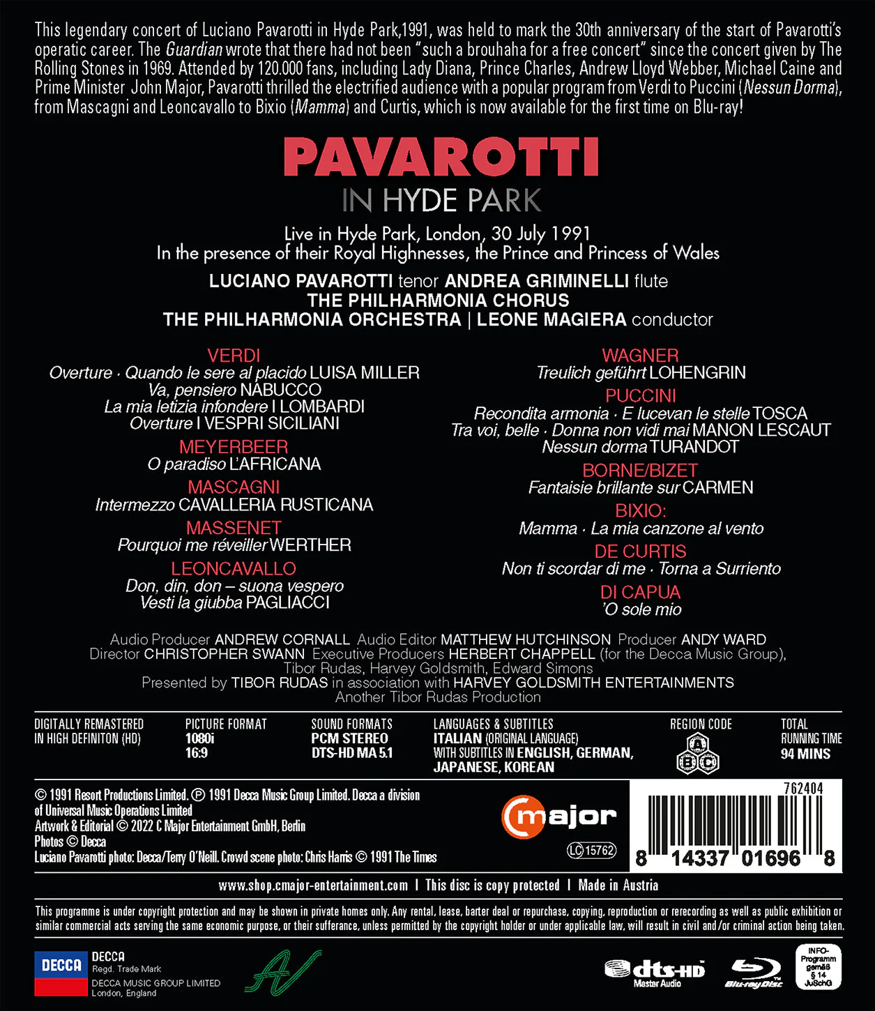 Pavarotti in Hyde Park: The Legendary 1991 Concert - Image 2