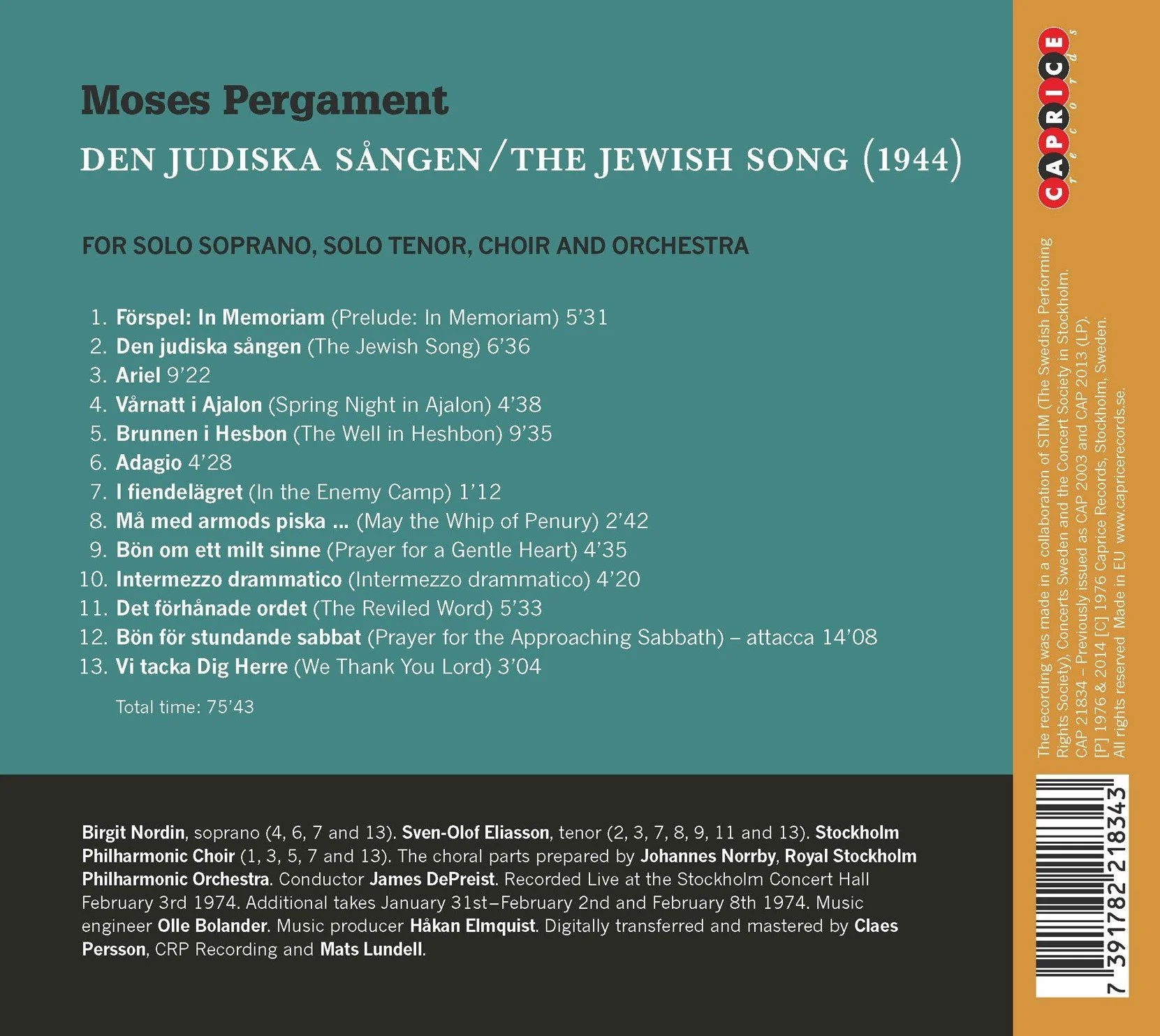 Pergament: Den judiska sången (The Jewish Song) - Image 2