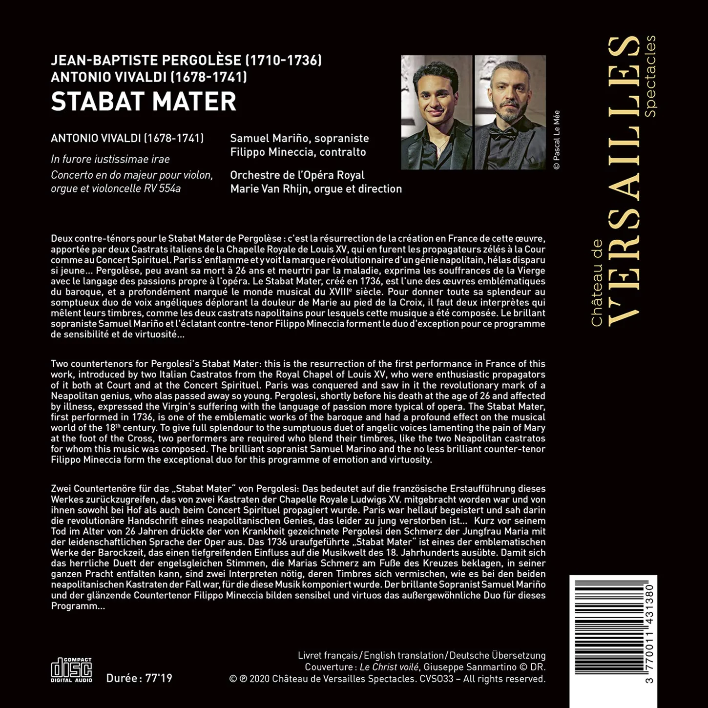 Pergolèse - Vivaldi: Stabat Mater pour deux castrats - Image 2