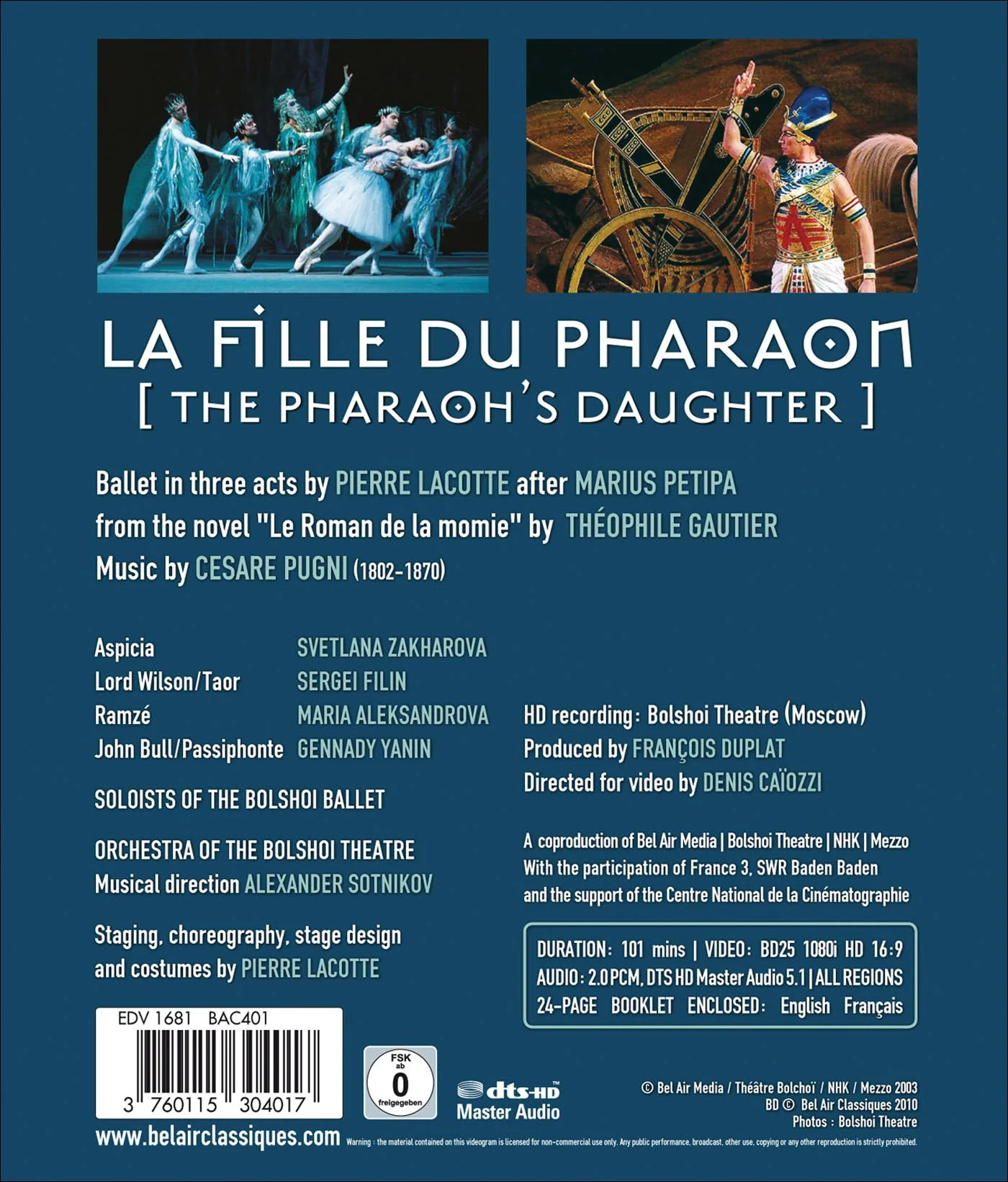 Pharaoh's Daughter / Zakharova, Bolshoi [Blu-ray] - Image 2