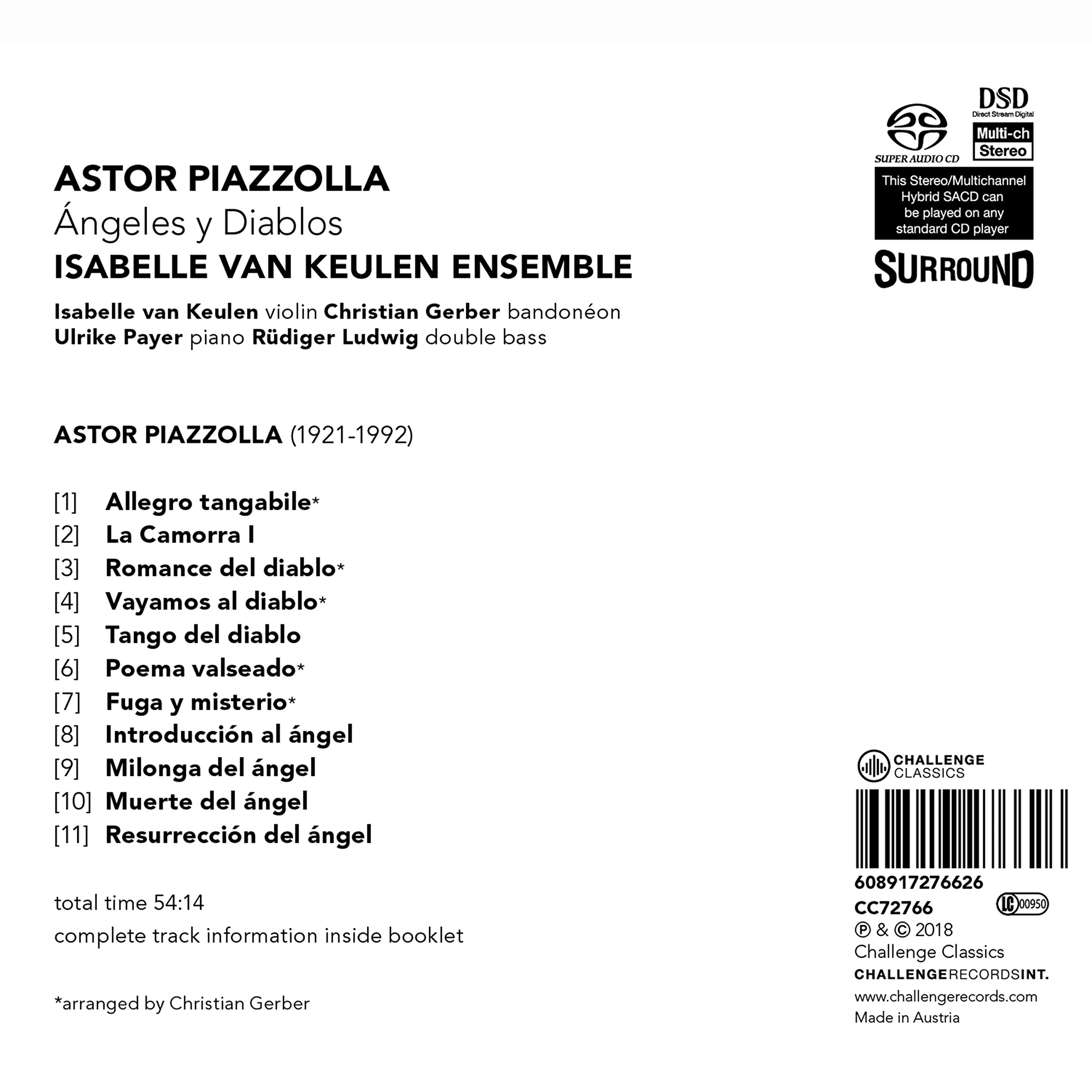 Piazzolla: Angeles y Diablos / Isabelle van Keulen Ensemble - Image 2