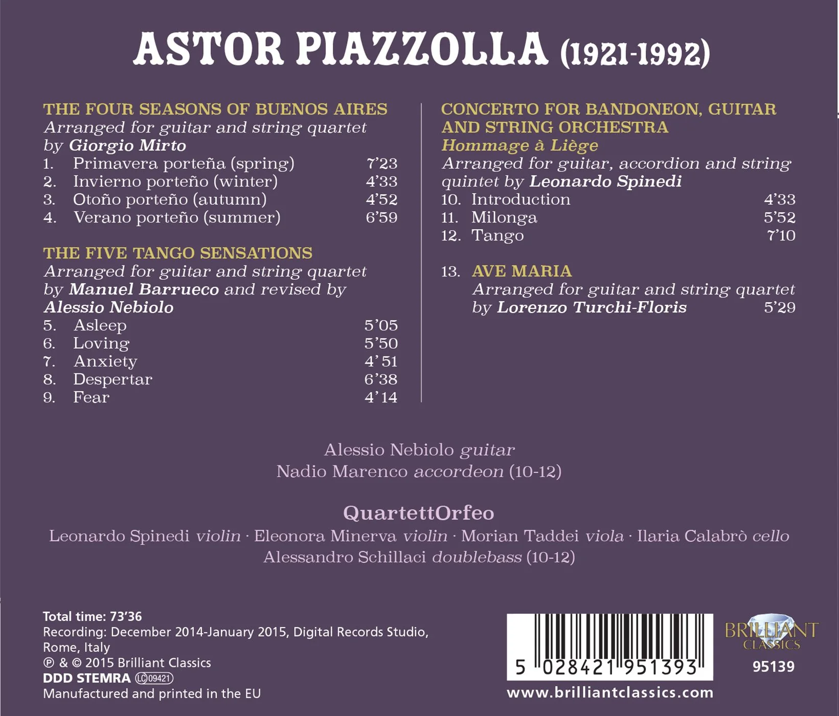 Piazzolla: El Otro Astor - Music For Guitar And Strings - Image 2