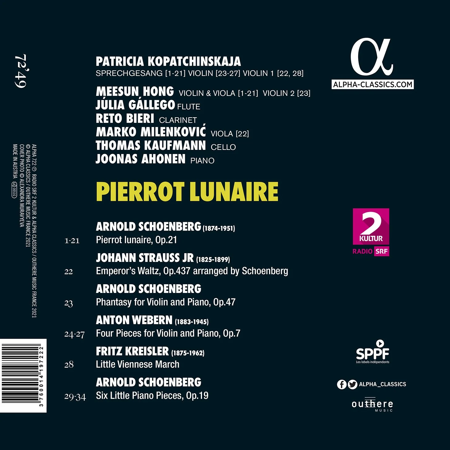 Schoenberg: Pierrot Lunaire / Patricia Kopatchinskaja - Image 2