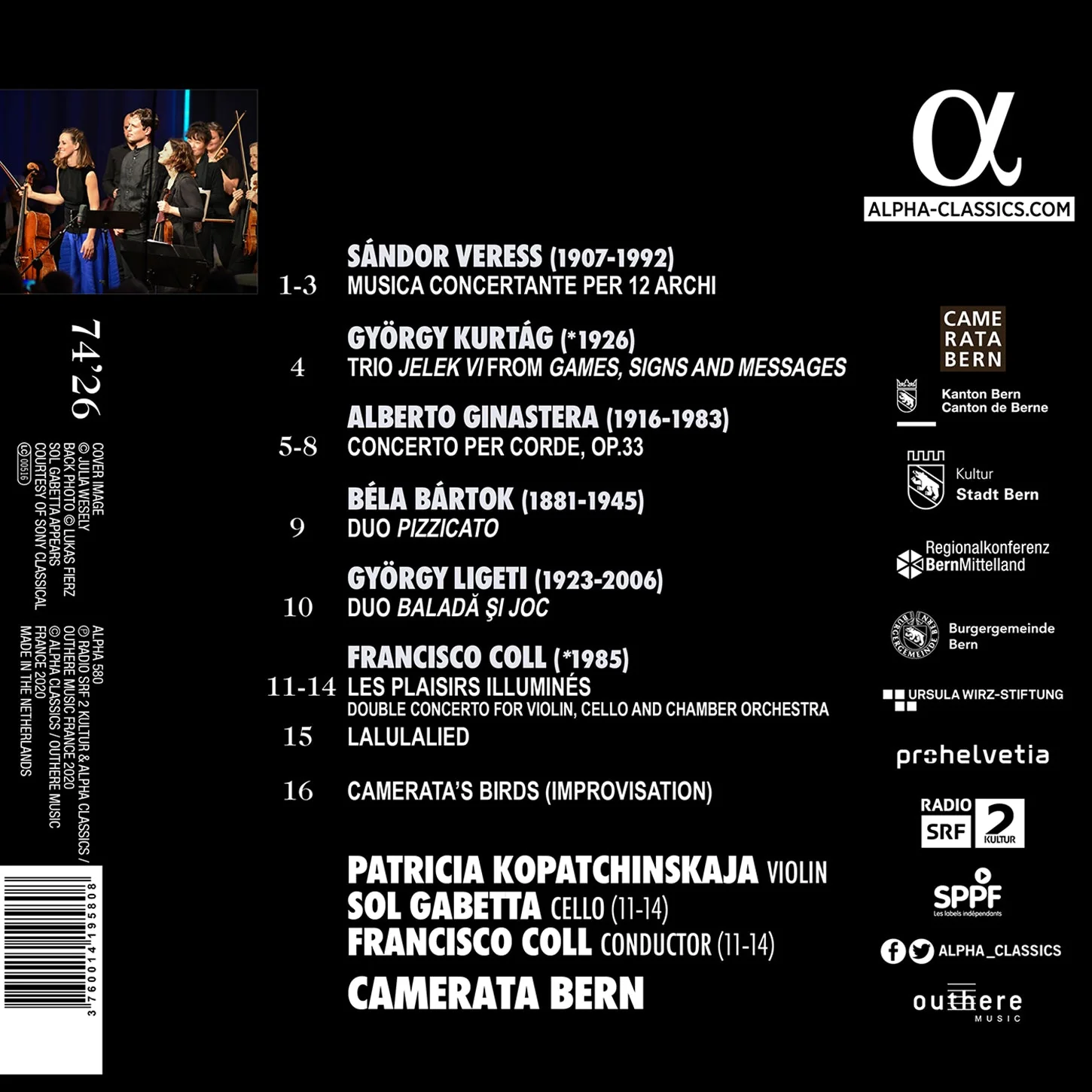 Plaisirs Illumines / Kopatchinskaja, Camerata Bern - Image 2