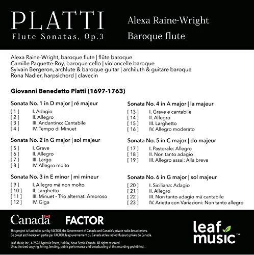 Platti: Flute Sonatas, Op. 3 - Image 2