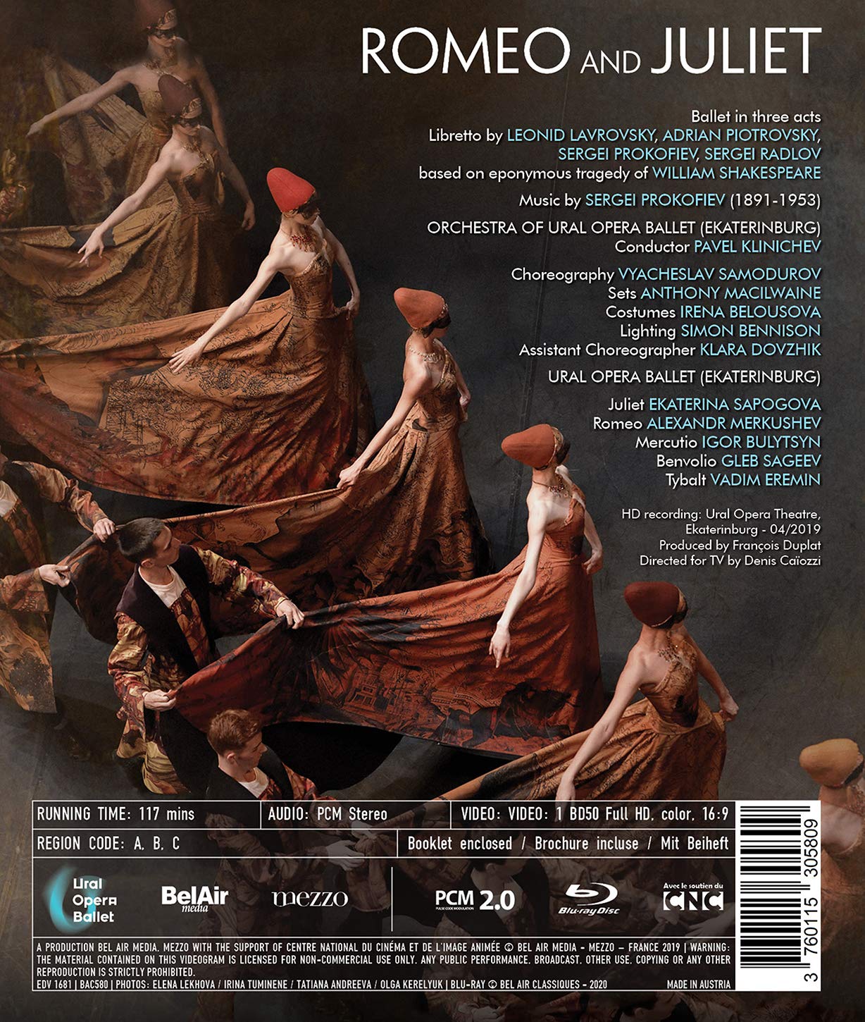 Prokofiev: Romeo & Juliet / Klinichev, Ural Opera Ballet Orchestra [Blu-ray] - Image 2