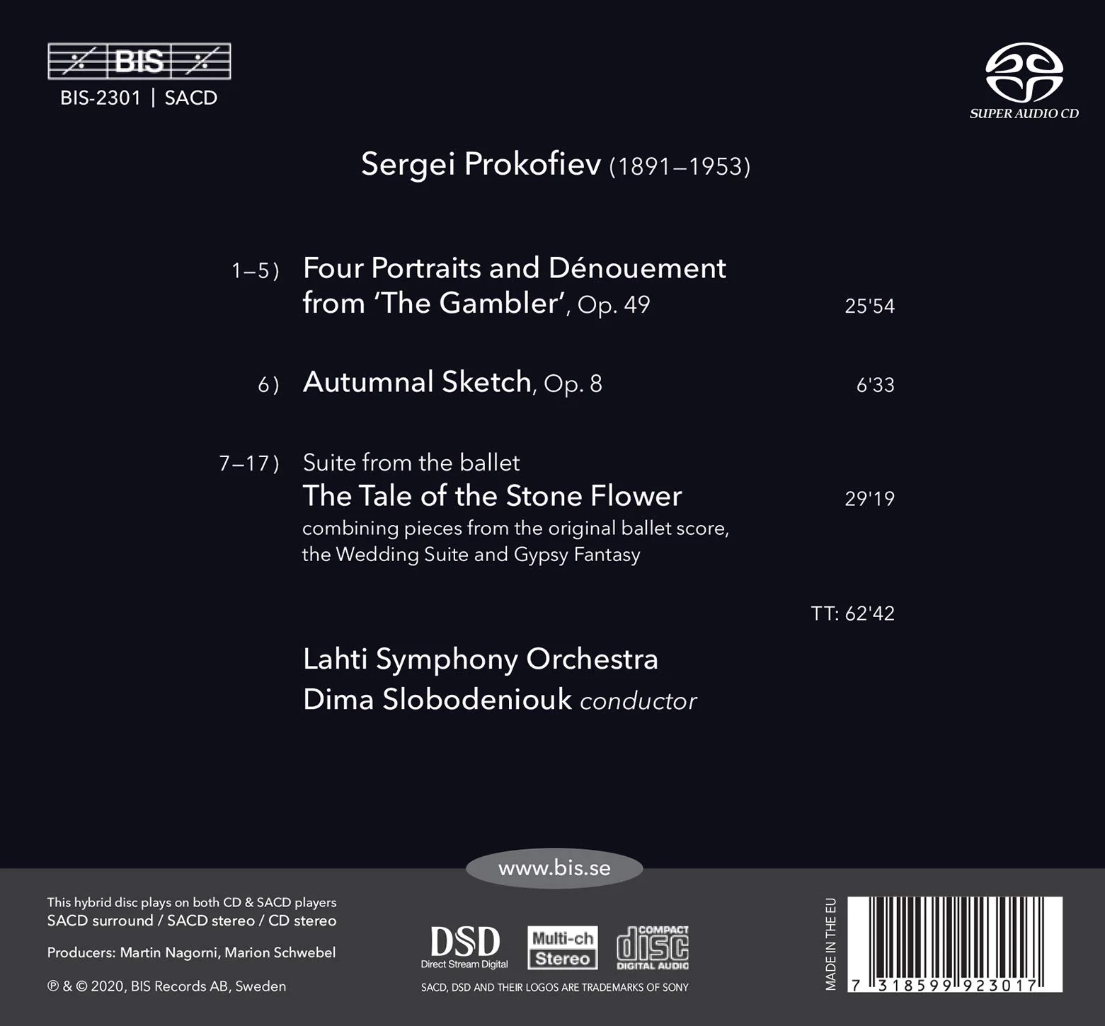 Prokofiev: Suites from the Gambler & The Tale of the Stone Flower / Slobodeniouk, Lahti Symphony - Image 2