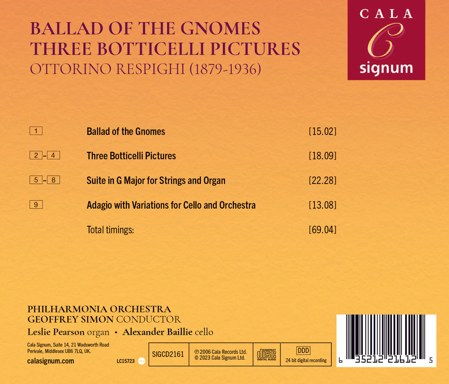 Respighi: Works for Orchestra / Simon, Philharmonia Orchestra - Image 2