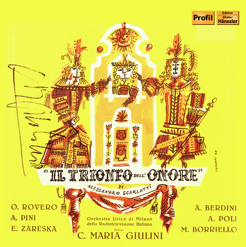 Scarlatti: Il trionfo dell'onore / Rovero, Giulini, RAI National Symphony