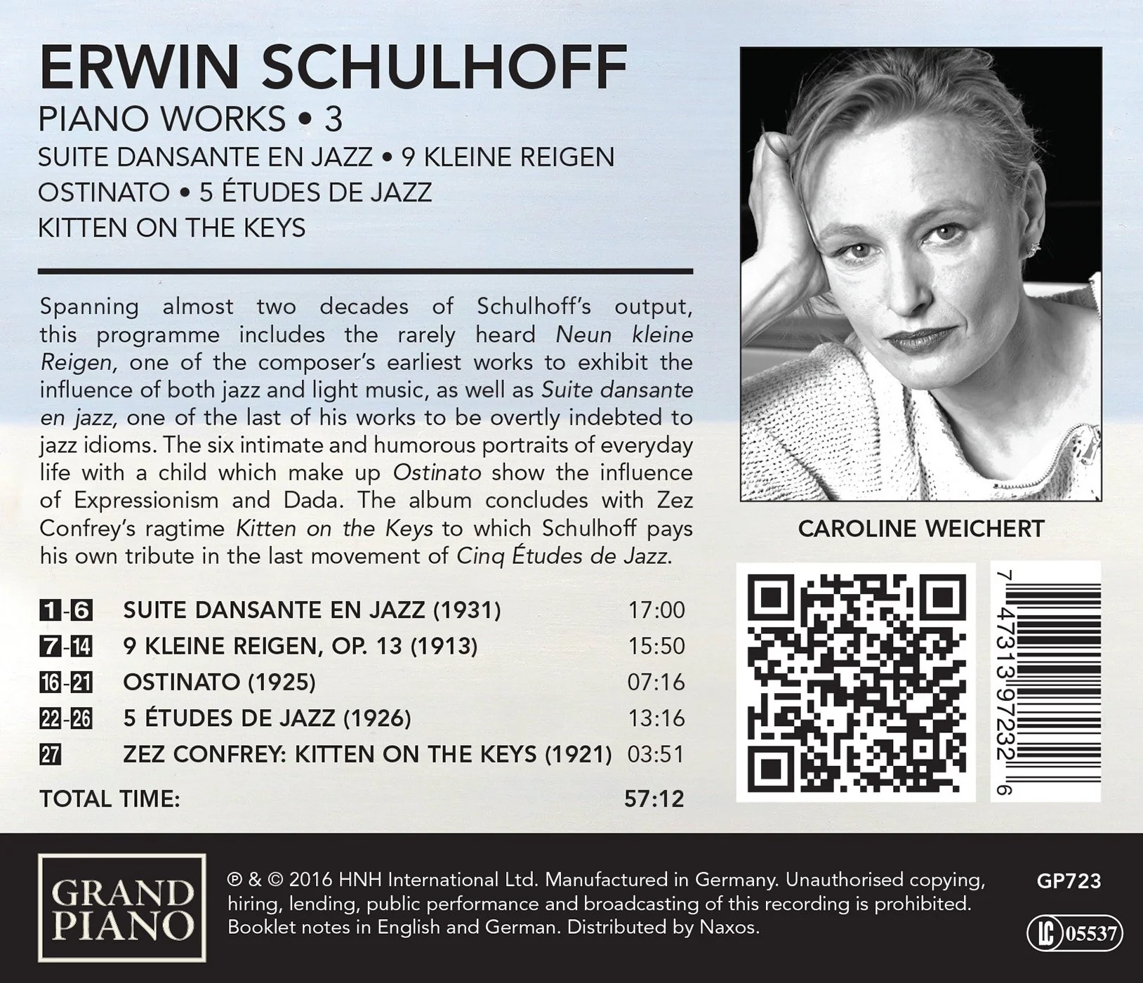 Schulhoff: Piano Works, Vol. 3 / Weichert - Image 2