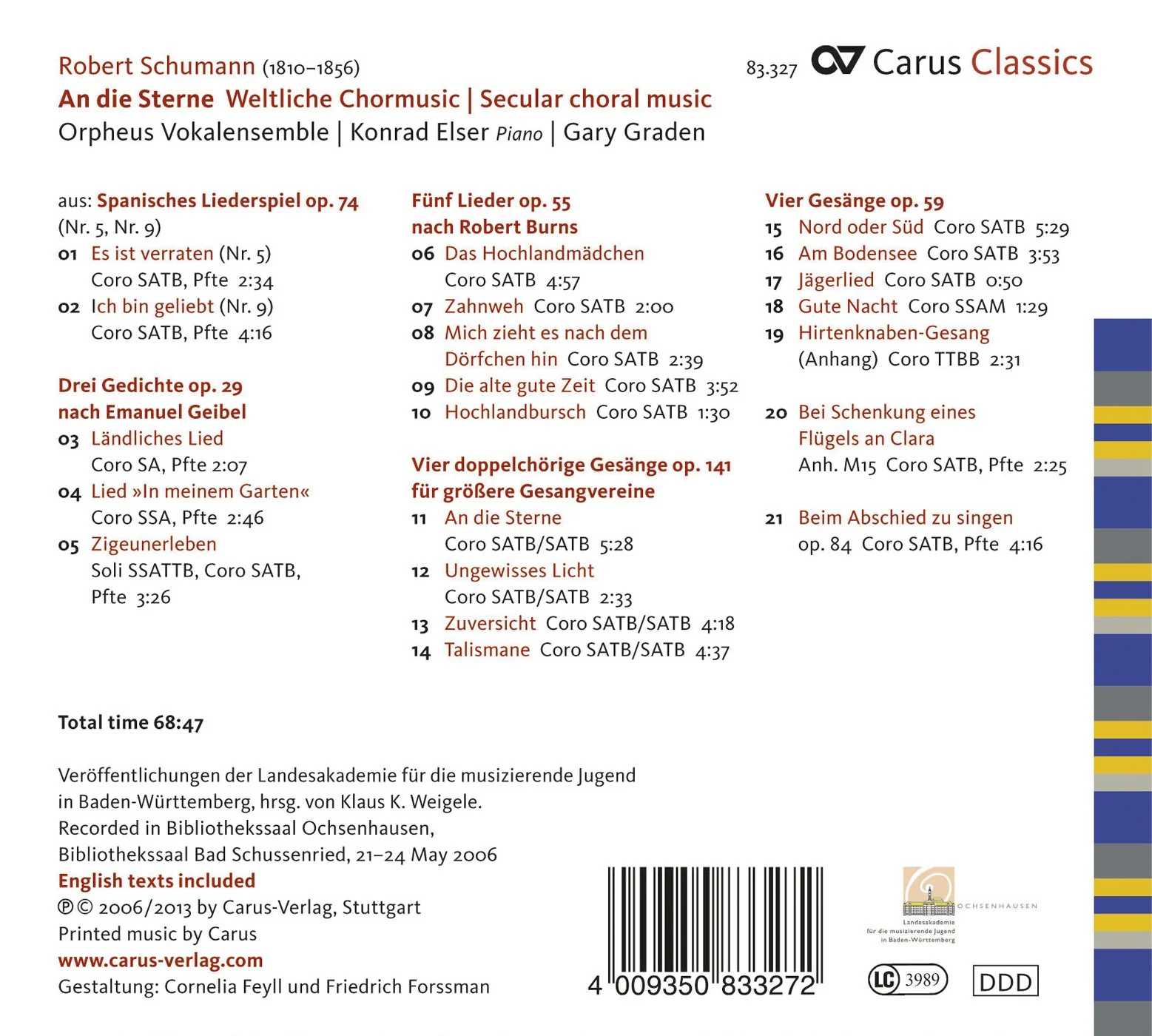 Schumann: An die Sterne Weltliche Chormusic - Image 2