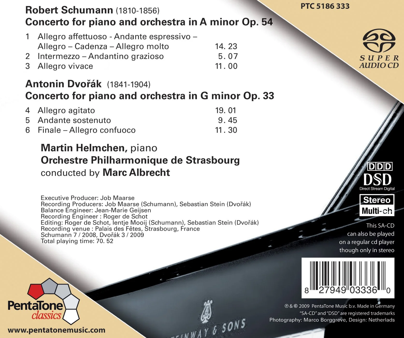 Schumann, Dvorak: Piano Concertos / Helmchen, Albrecht - Image 2