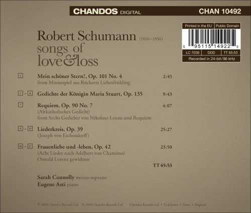 Schumann: Songs Of Love & Loss / Sarah Connolly - Image 2