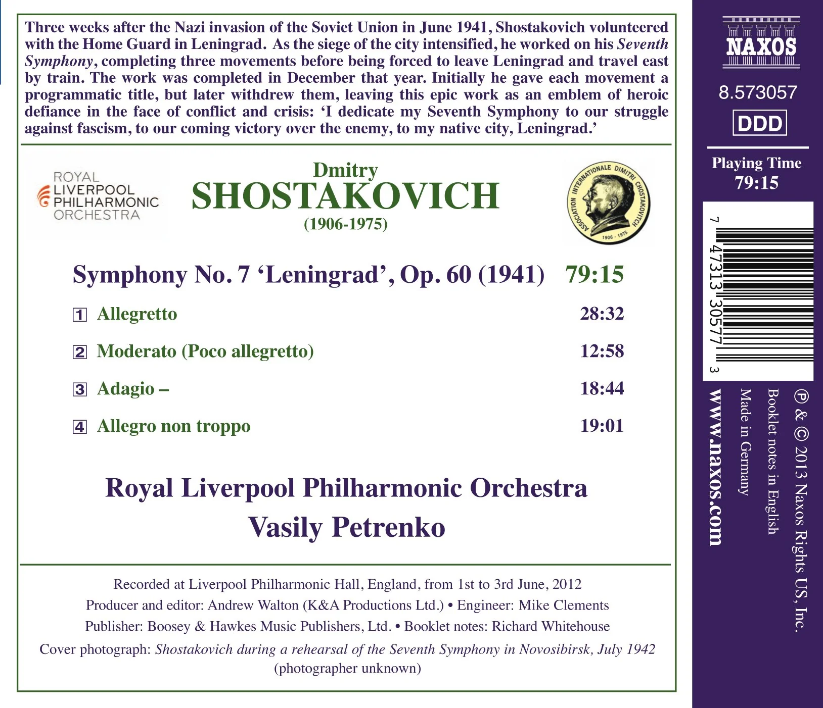 Shostakovich: Symphony No 7 / Petrenko - Image 2