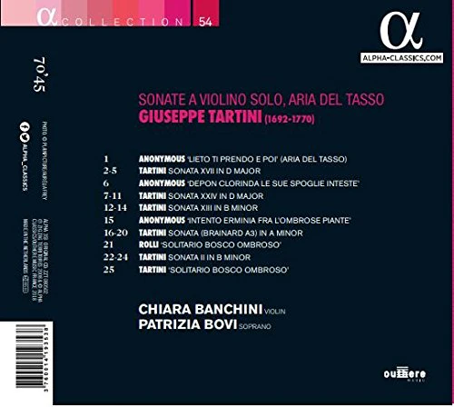 Tartini: Sonate a violino solo & Aria del Tasso / Bovi, Banchini - Image 2