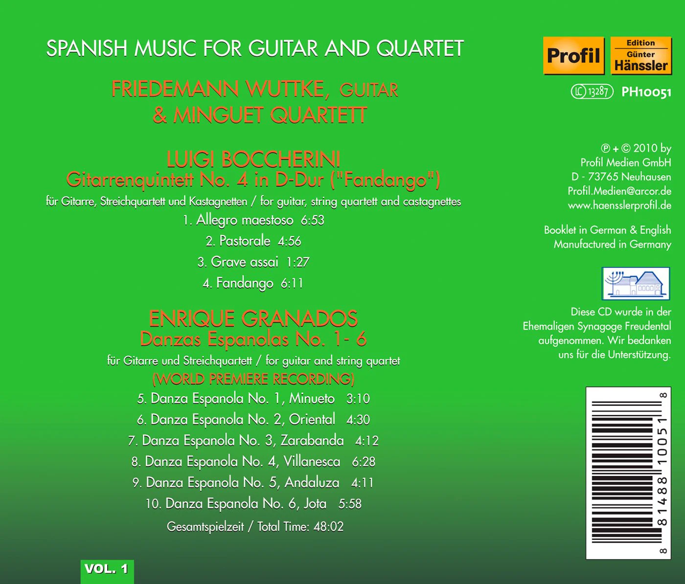 Spanish Music for Guitar and Quartet, Vol. 1 - Image 2
