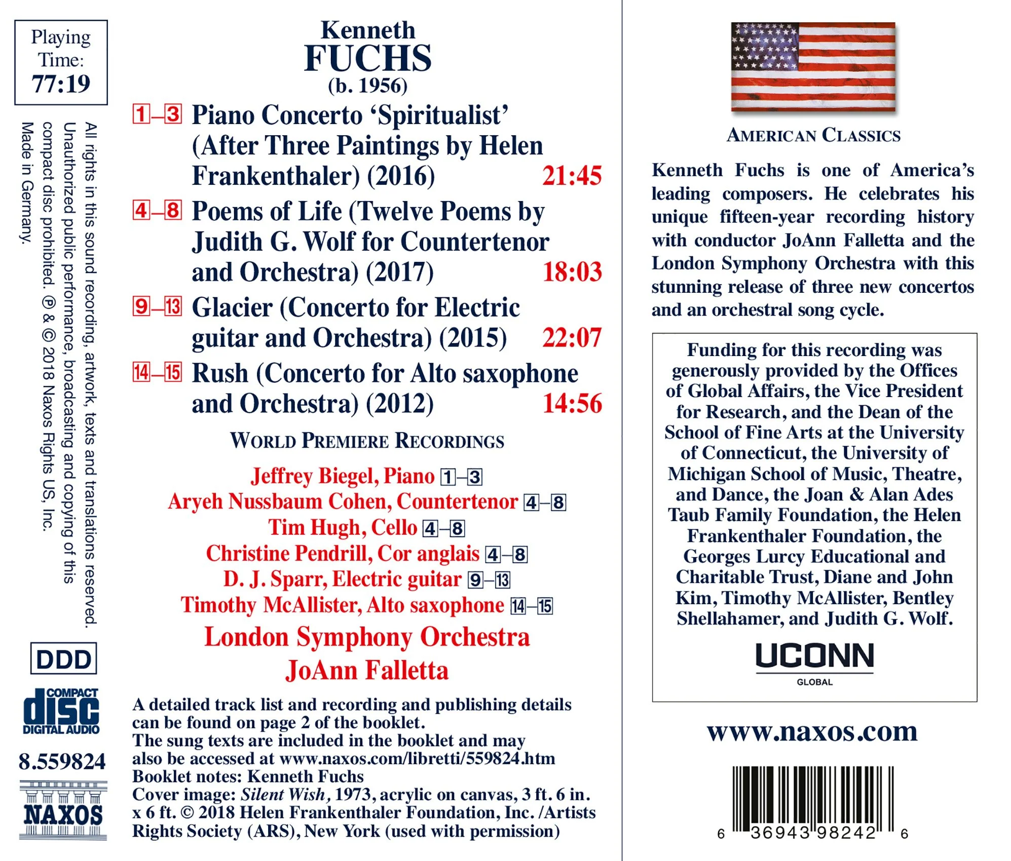 Fuchs: Piano Concerto "Spiritualist", Poems of Life, Etc / Falletta, London Symphony - Image 2