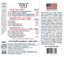 Still: Symphonies 2 & 3, Wood Notes / Jeter, Fort Smith Symphony - Image 2