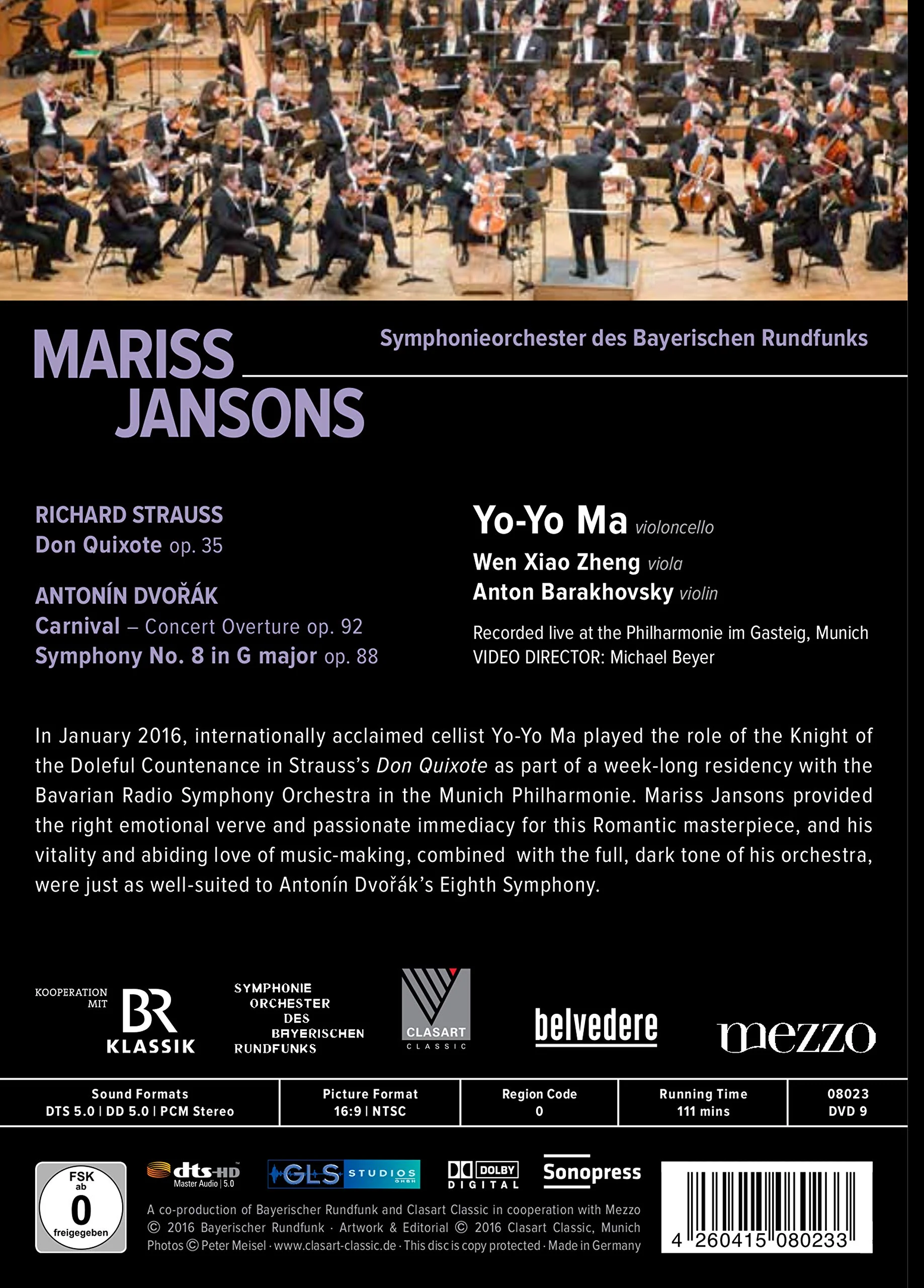 Strauss: Don Quixote - Dvorak: Symphony No. 8 / Yo-Yo Ma, Jansons - Image 2