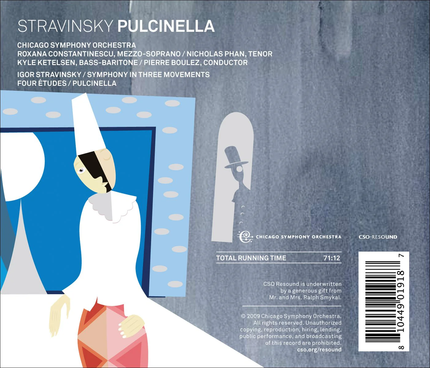 Stravinsky: Pulcinella, Symphony, Etudes / Boulez, Chicago SO - Image 2
