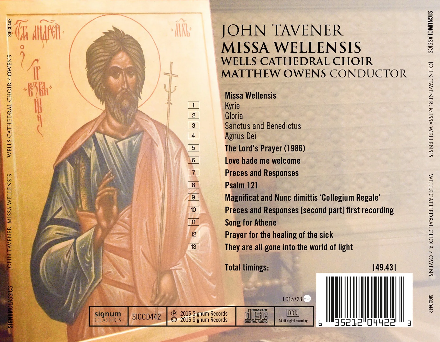 Tavener: Missa Wellensis / Owens, Wells Cathedral Choir - Image 2