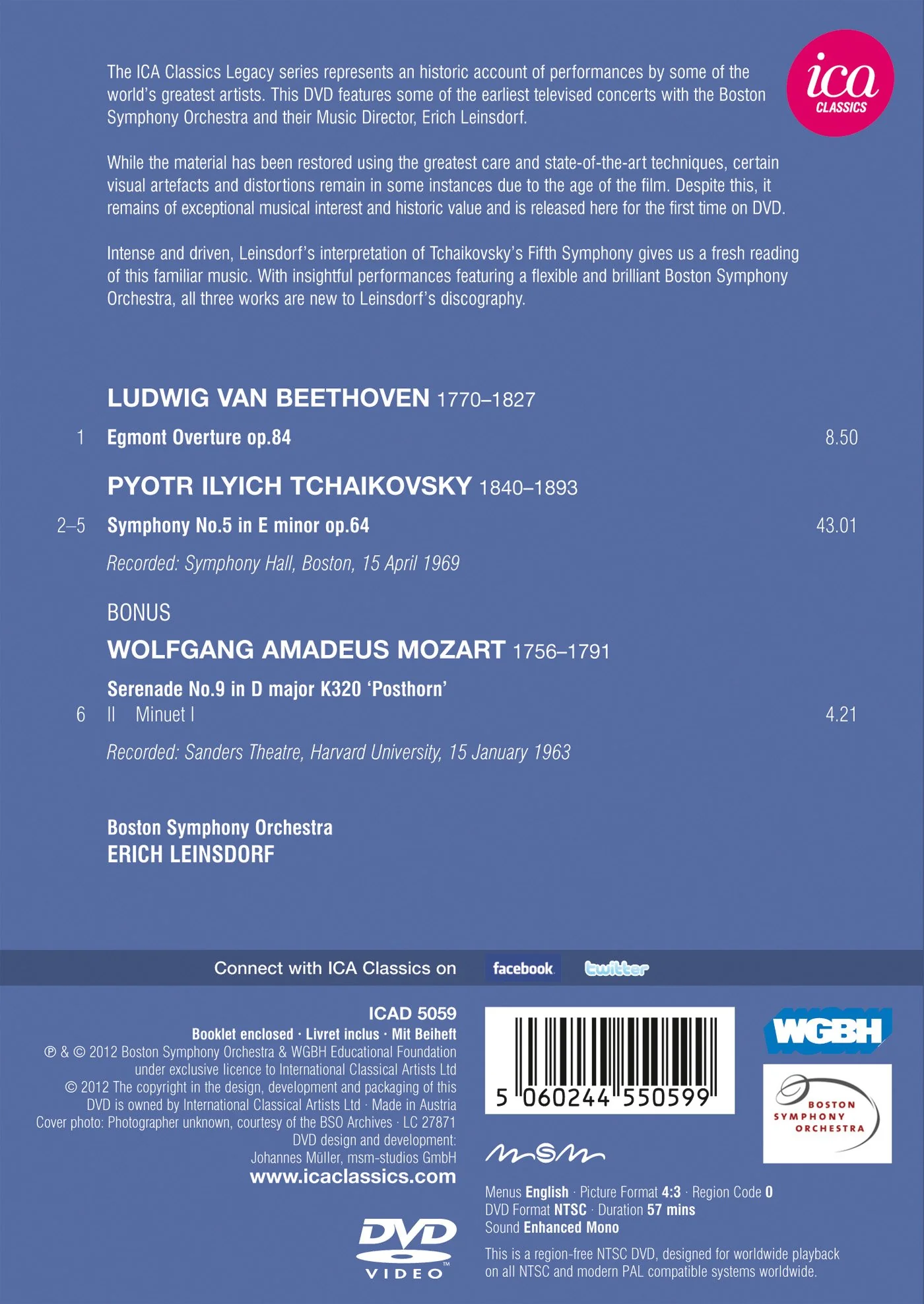 Tchaikovsky: Symphony No 5; Beethoven / Leinsdorf - Image 2