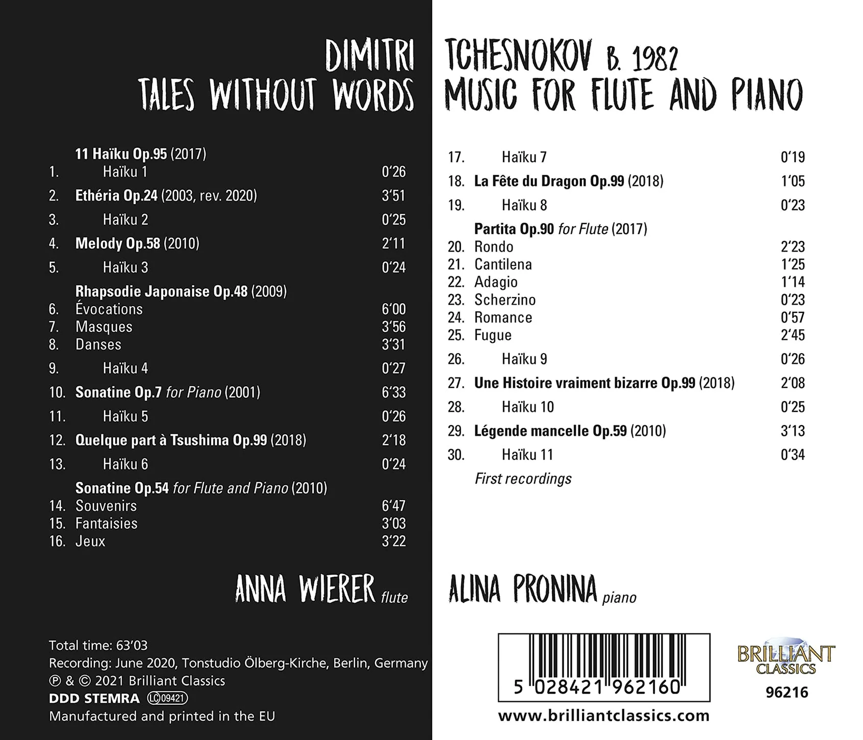 Tchesnokov: Tales Without Words / Pronina, Wierer - Image 2