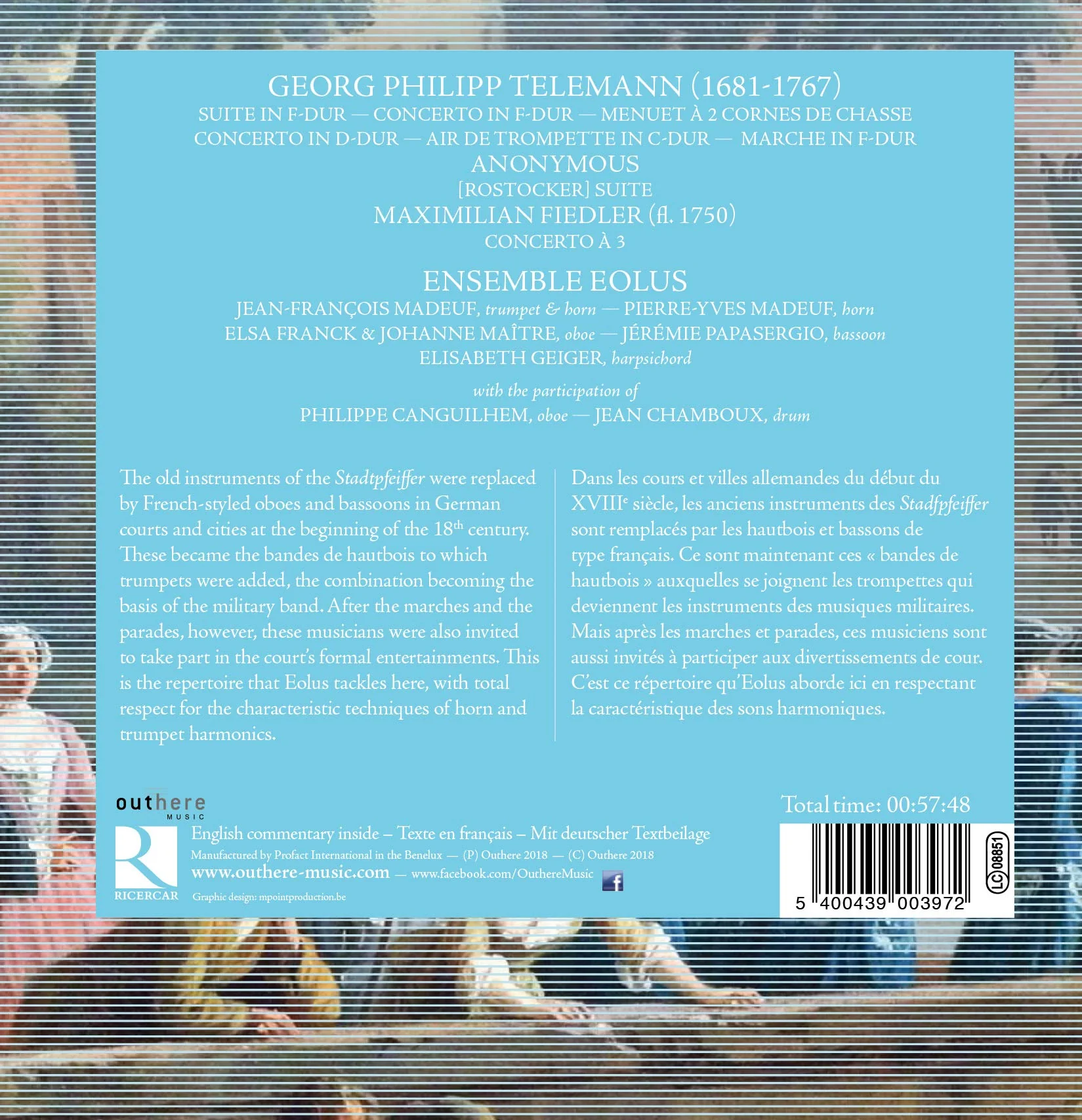 Telemann: Per la tromba & Il corno da caccia / Madeuf, Eolus - Image 2