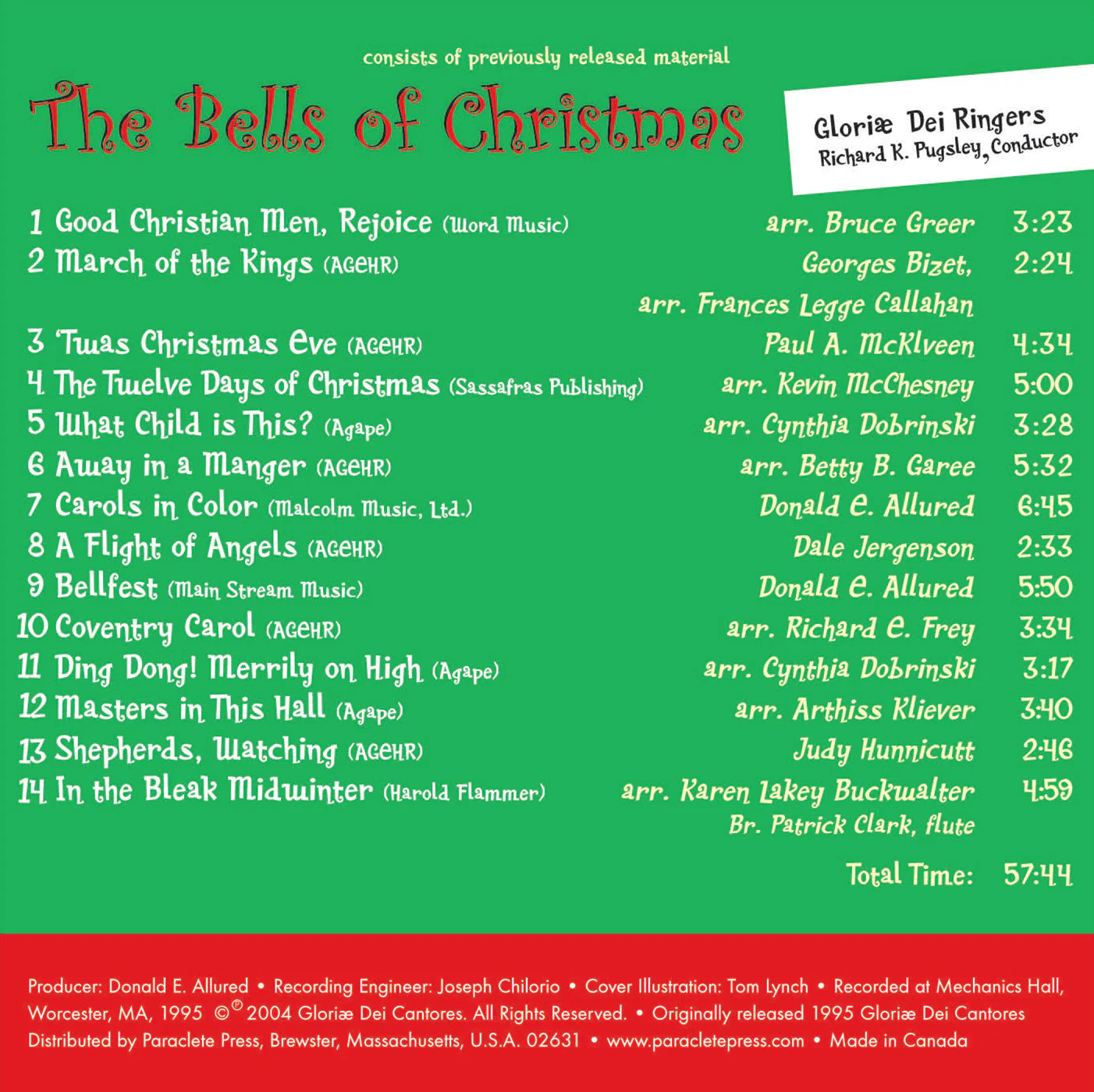 The Bells of Christmas / Pugsley, Gloriae Dei Ringers - Image 2