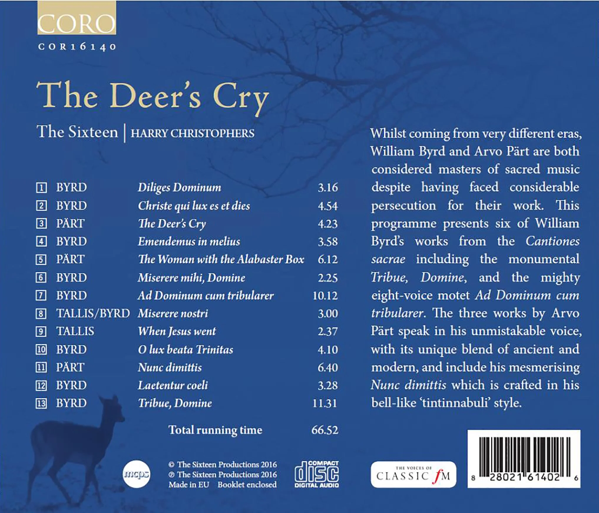 The Deer's Cry / Christophers, The Sixteen - Image 2