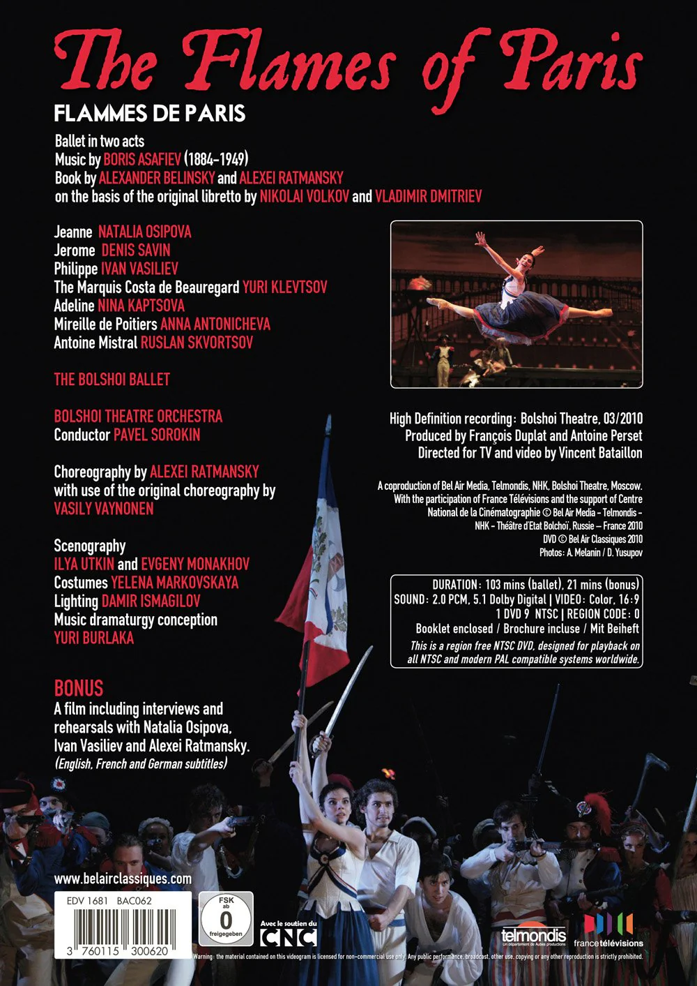 The Flames Of Paris / Osipova, Vasiliev, Bolshoi Ballet - Image 2