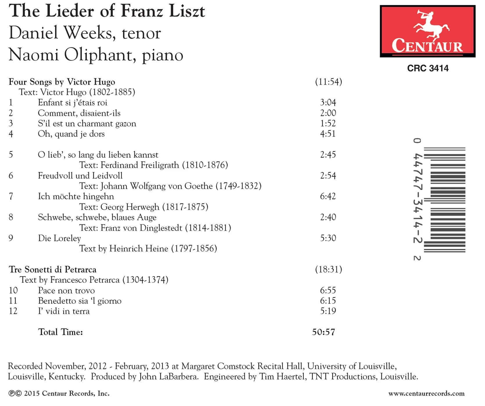The Lieder of Franz Liszt - Image 2