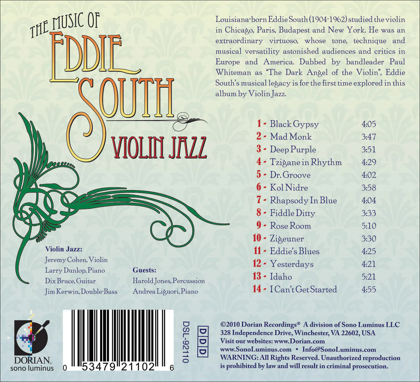 The Music of Eddie South - Image 2
