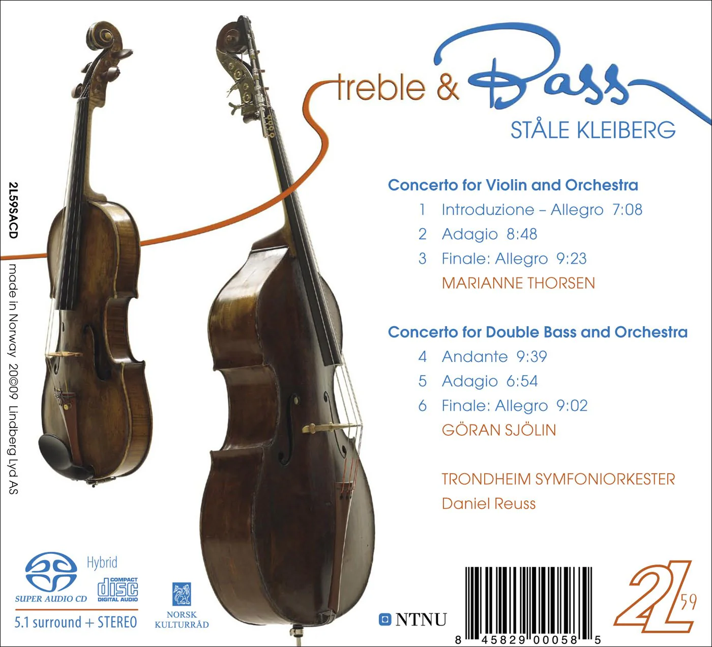 Treble & Bass - Stale Kleiberg / Reuss, Thorsen, Sjolin - Image 2