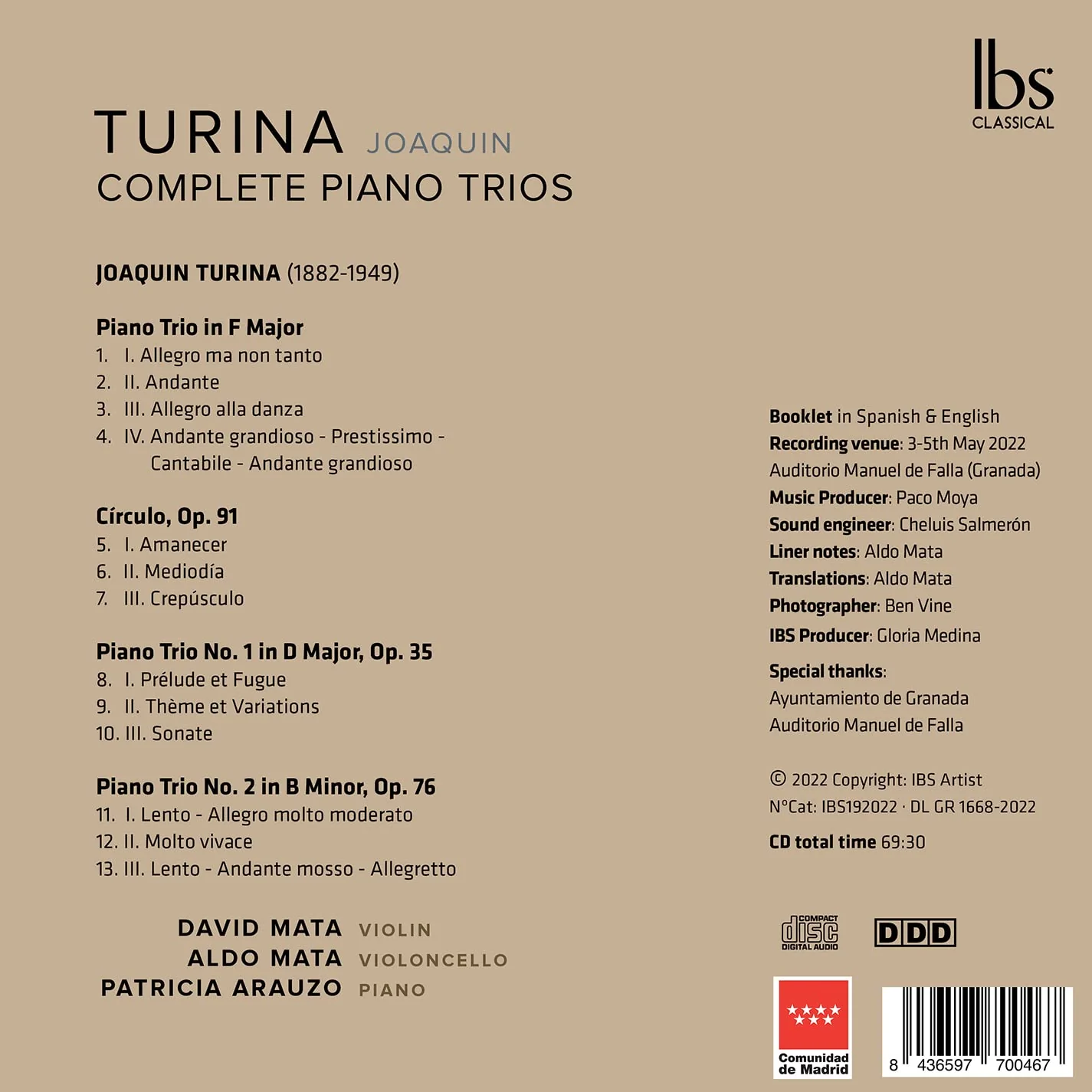 Turina: Piano Trios (Complete) - Image 2