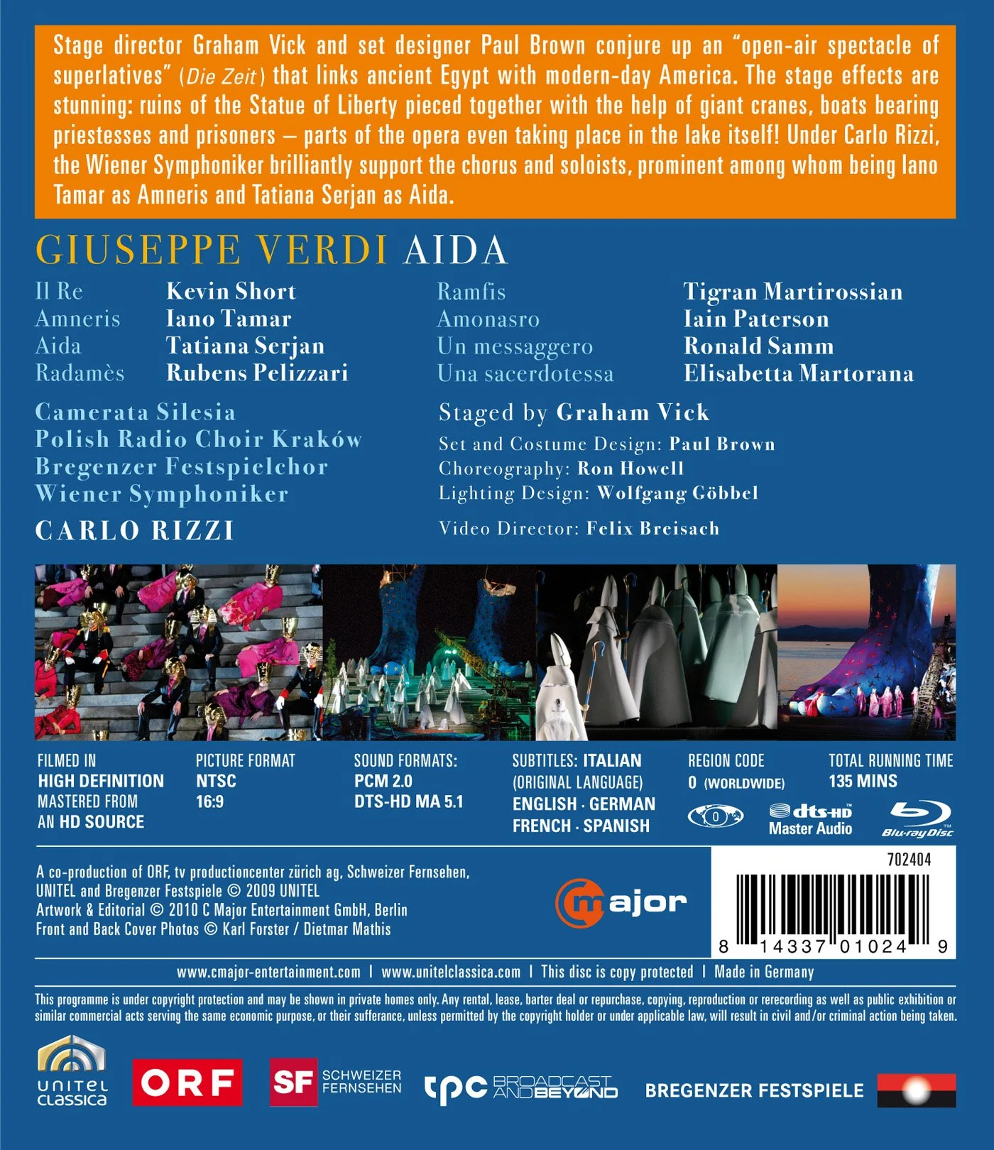 Verdi: Aida / Serjan, Paterson, Rizzi [Blu-ray] - Image 2