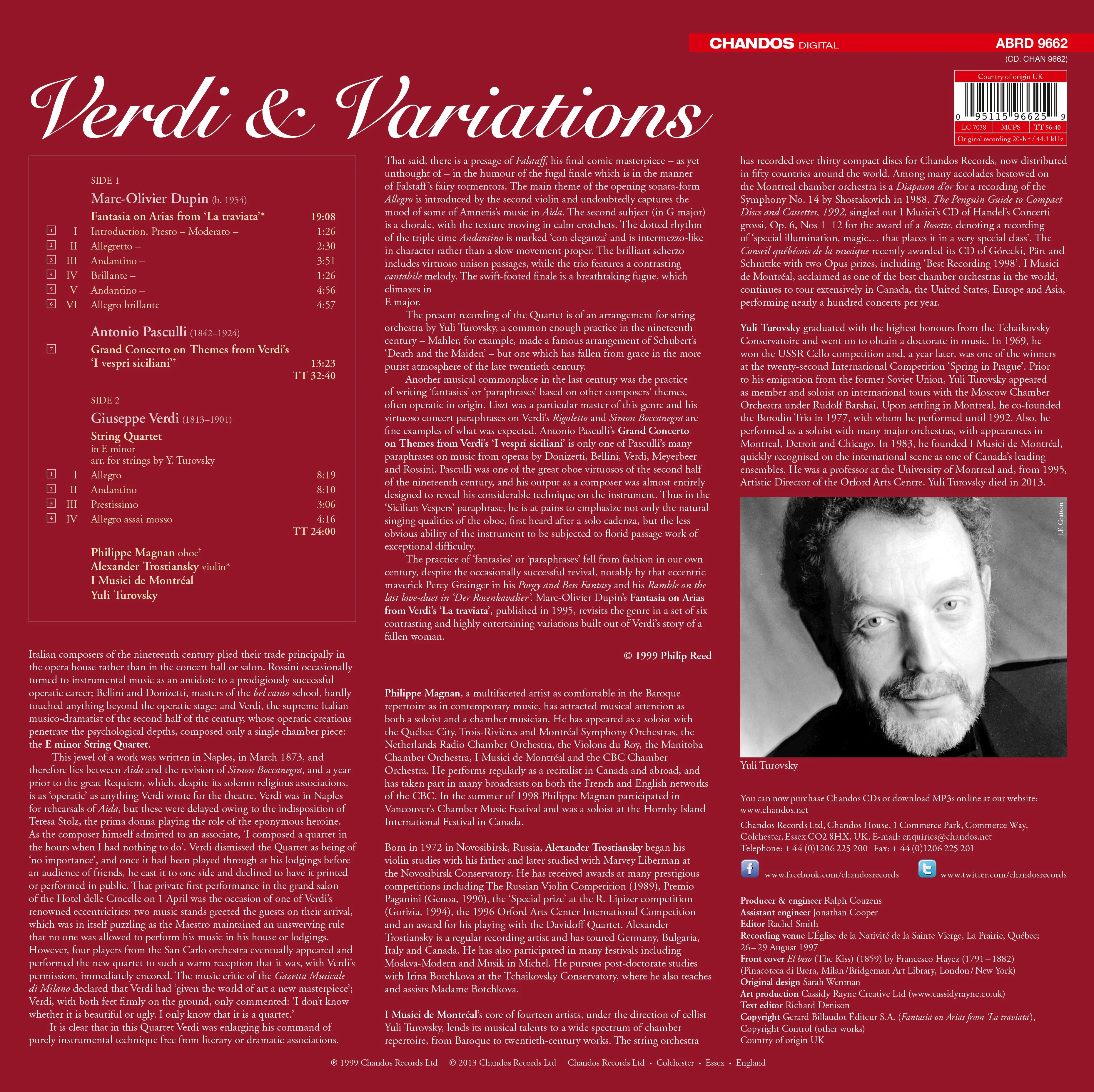 VERDI AND VARIATIONS (VINYL) - Image 2