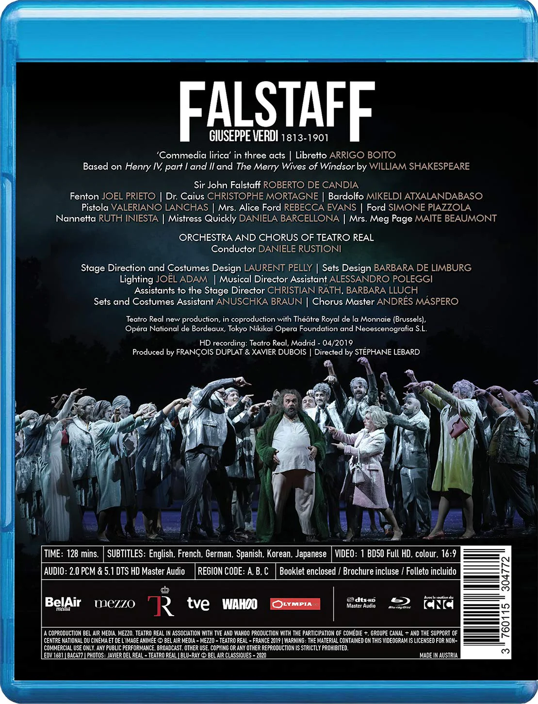 Verdi: Falstaff / Rustioni, Teatro Real [Blu-ray] - Image 2