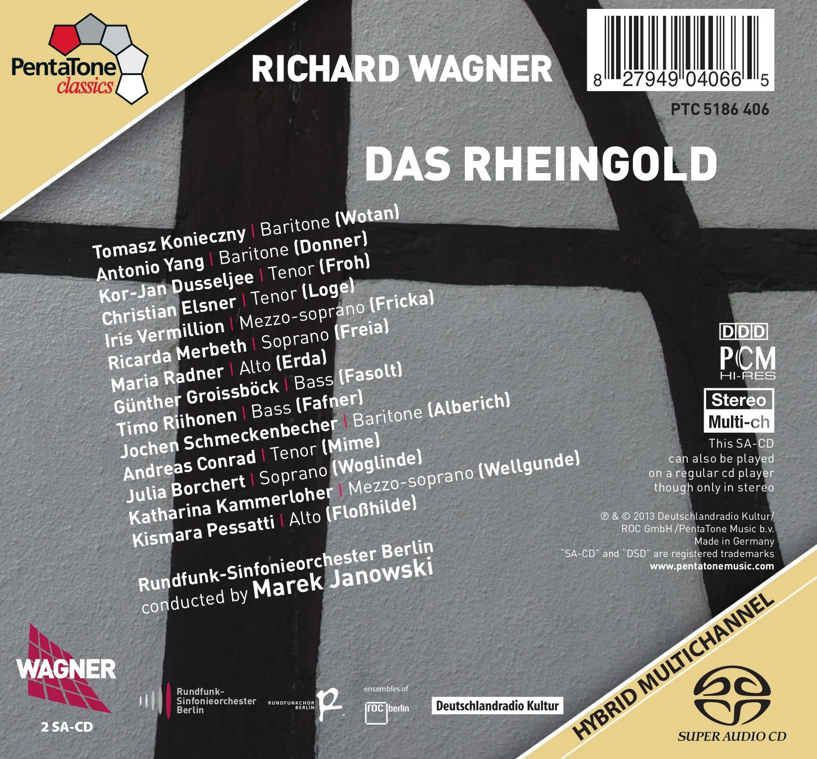 Wagner: Das Rheingold / Janowski, Konieczny, Conrad, Elsner, Vermillion - Image 2