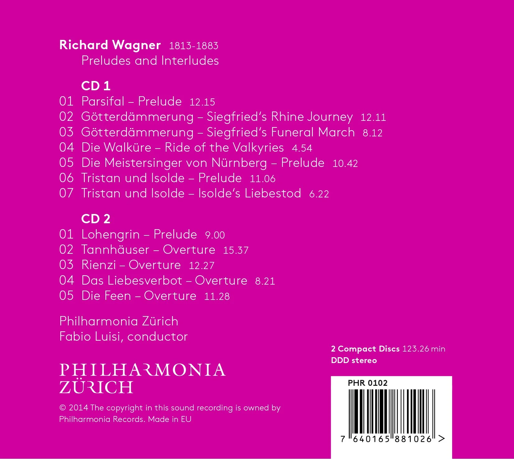 Rachmaninov: Piano Concertos 1-4, Rhapsody on a Theme of Paganini / Luisi, De La Salle, Philharmonia Zurich - Image 2