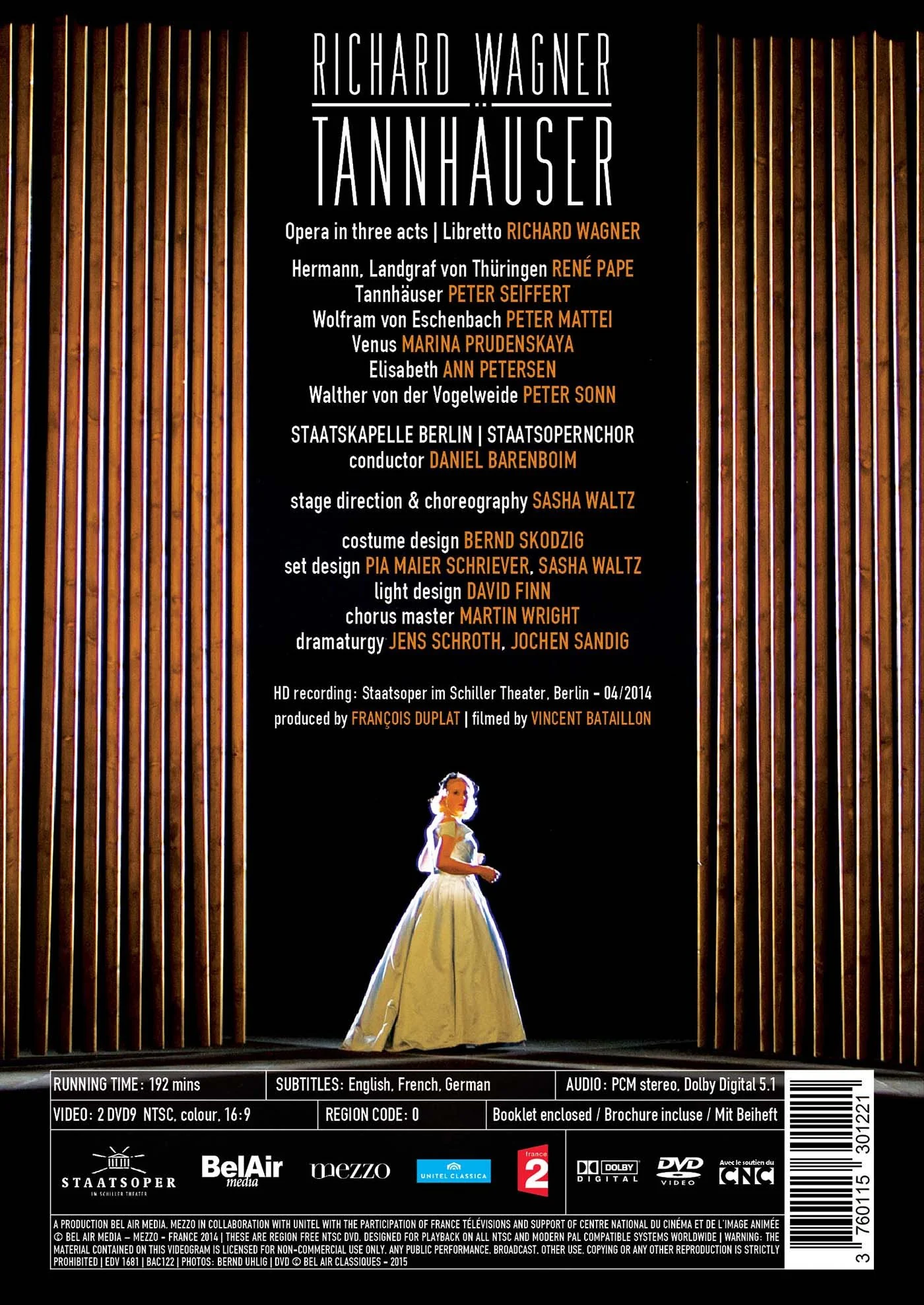 Wagner: Tannhauser / Pape, Seiffert, Prudenskaya, Barenboim, Staatskapelle Berlin - Image 2