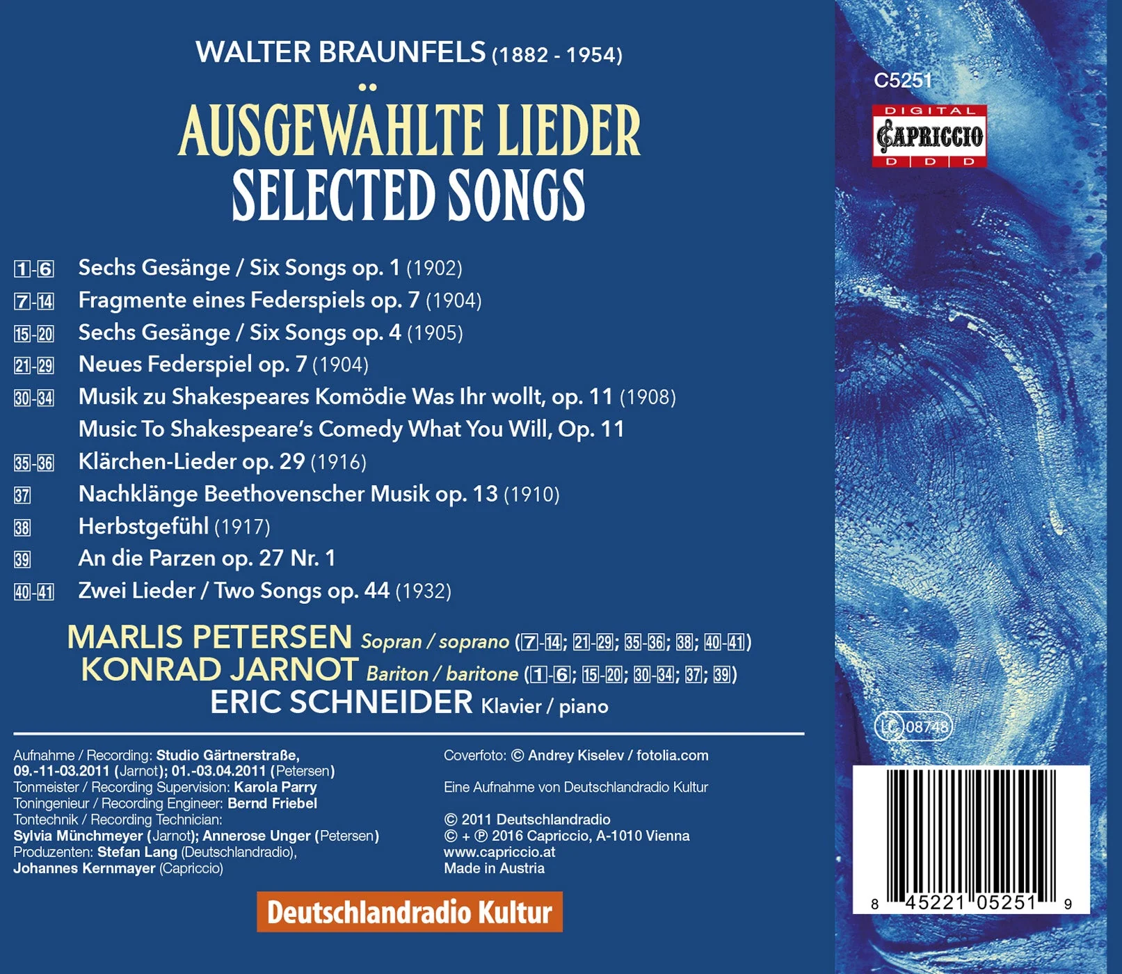 Walter Braunfels: Lieder (Songs) - Image 2