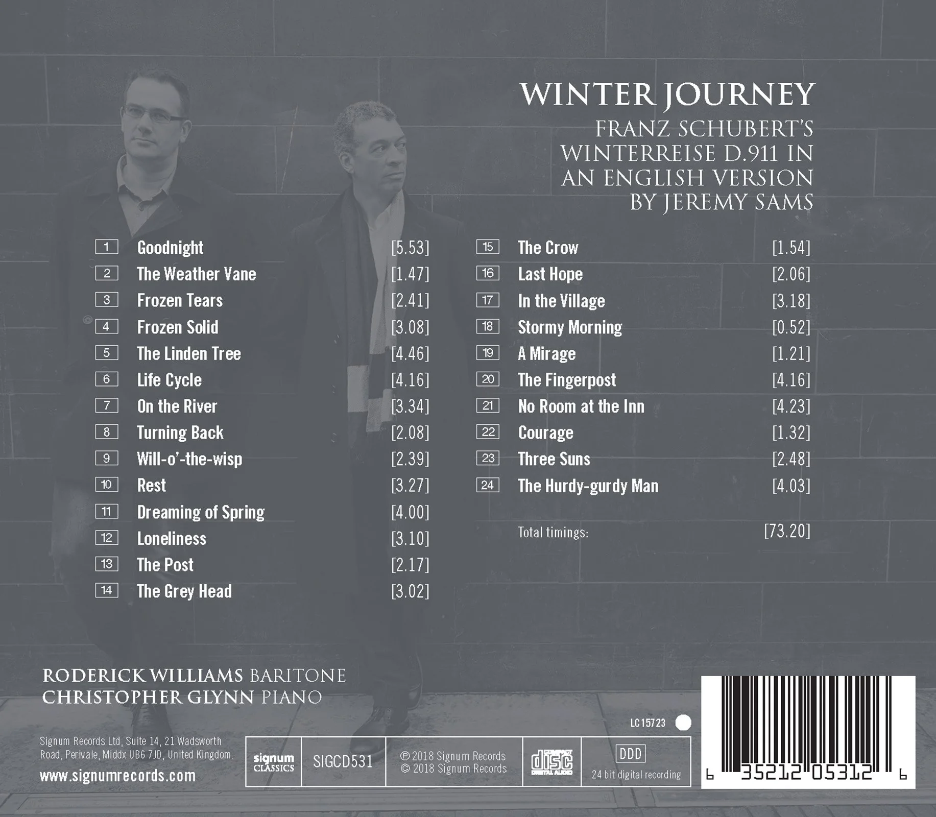 Winter Journey / Glynn, Williams - Image 2