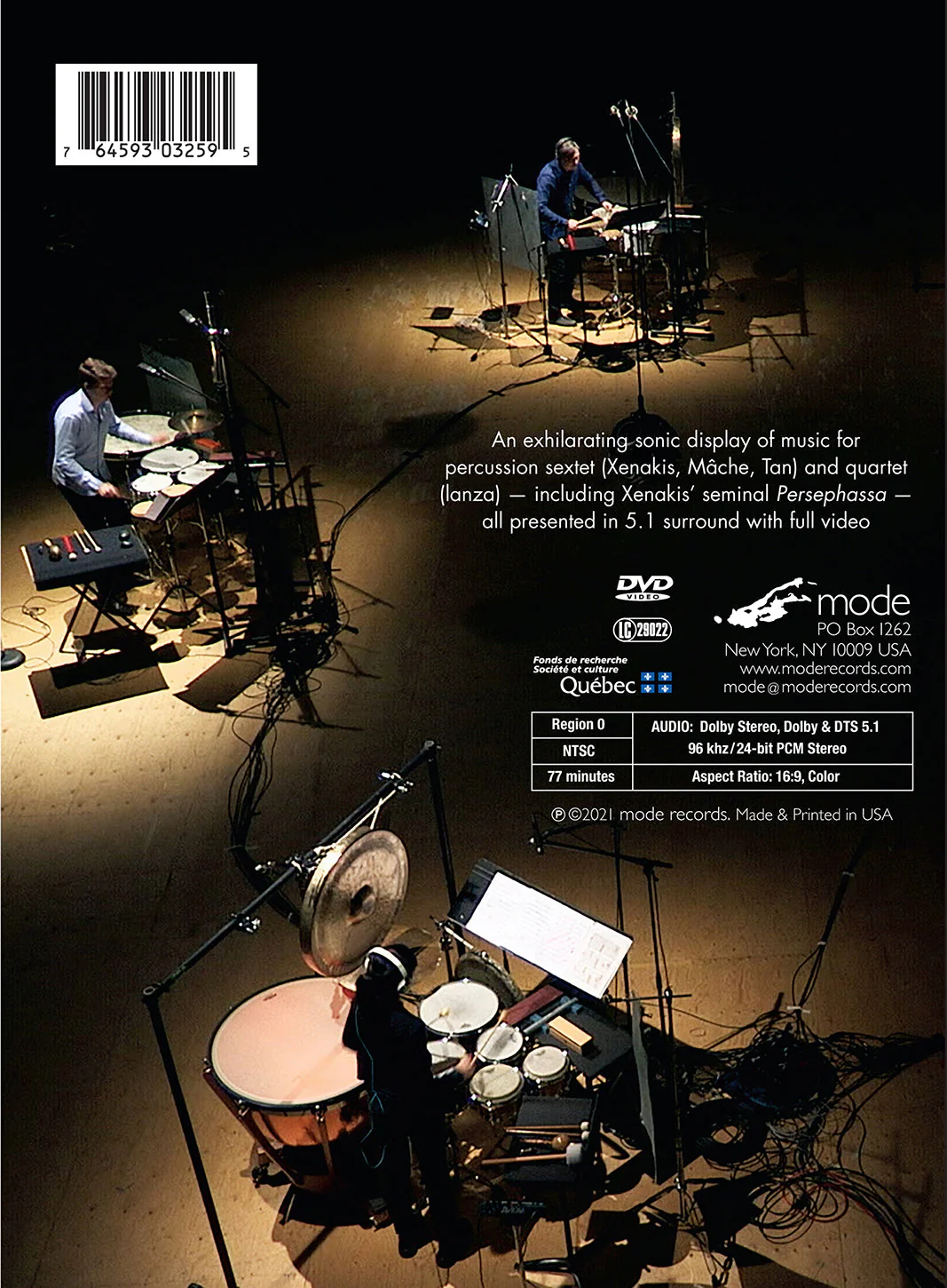 Xenakis, Mâche, lanza, Tan: Memory in Motion [DVD] - Image 2