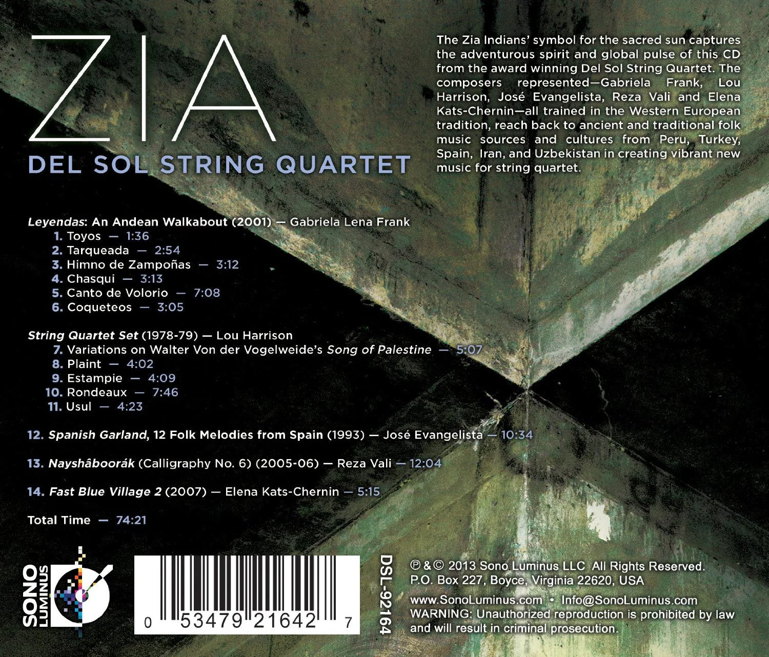 Zia - Del Sol String Quartet - Image 2