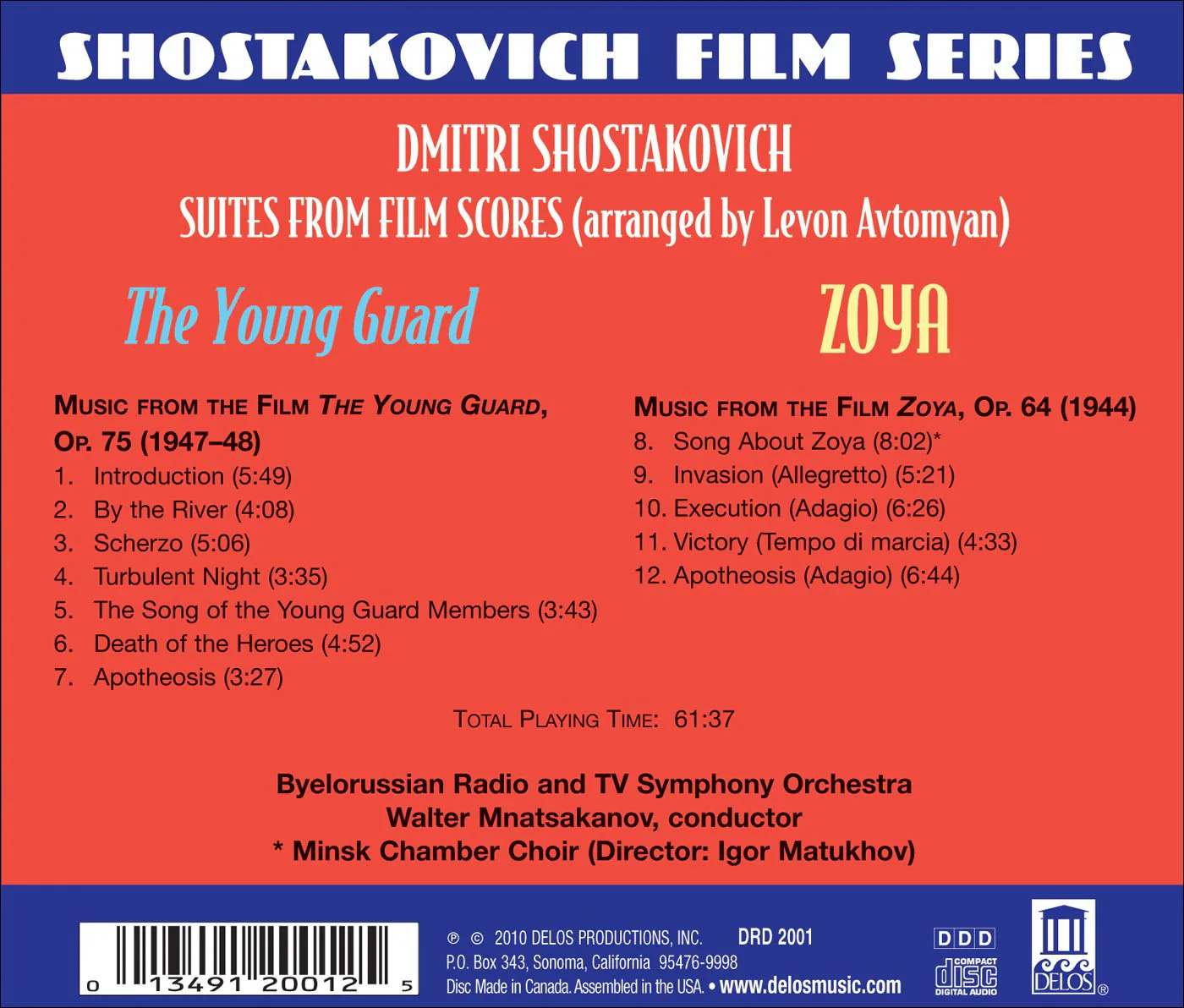 Zoya & The Young Guard - Suites From Film Scores - Image 2